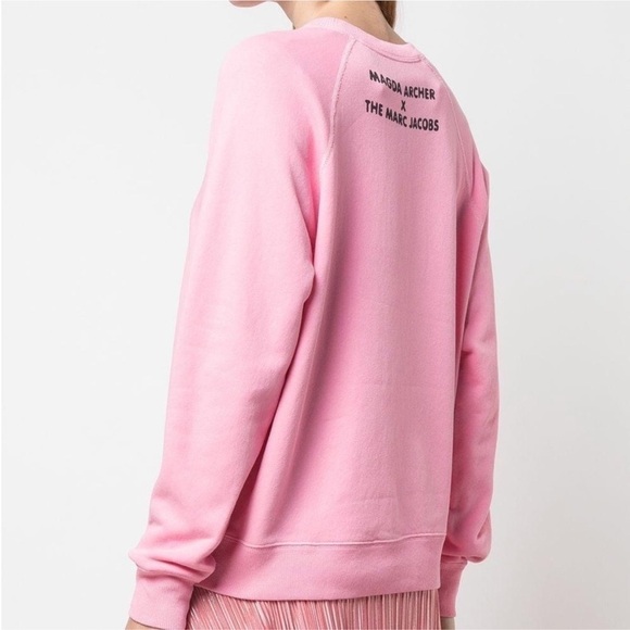 Marc Jacobs X Magda Archer Pink Sweatshirt You’re So Good At Making Me Feel Bad - Picture 4 of 14
